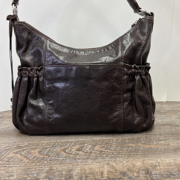 Brighton E242038 Vintage Brown Leather Shoulder Bag & Storage Bag - Picture 4 of 16